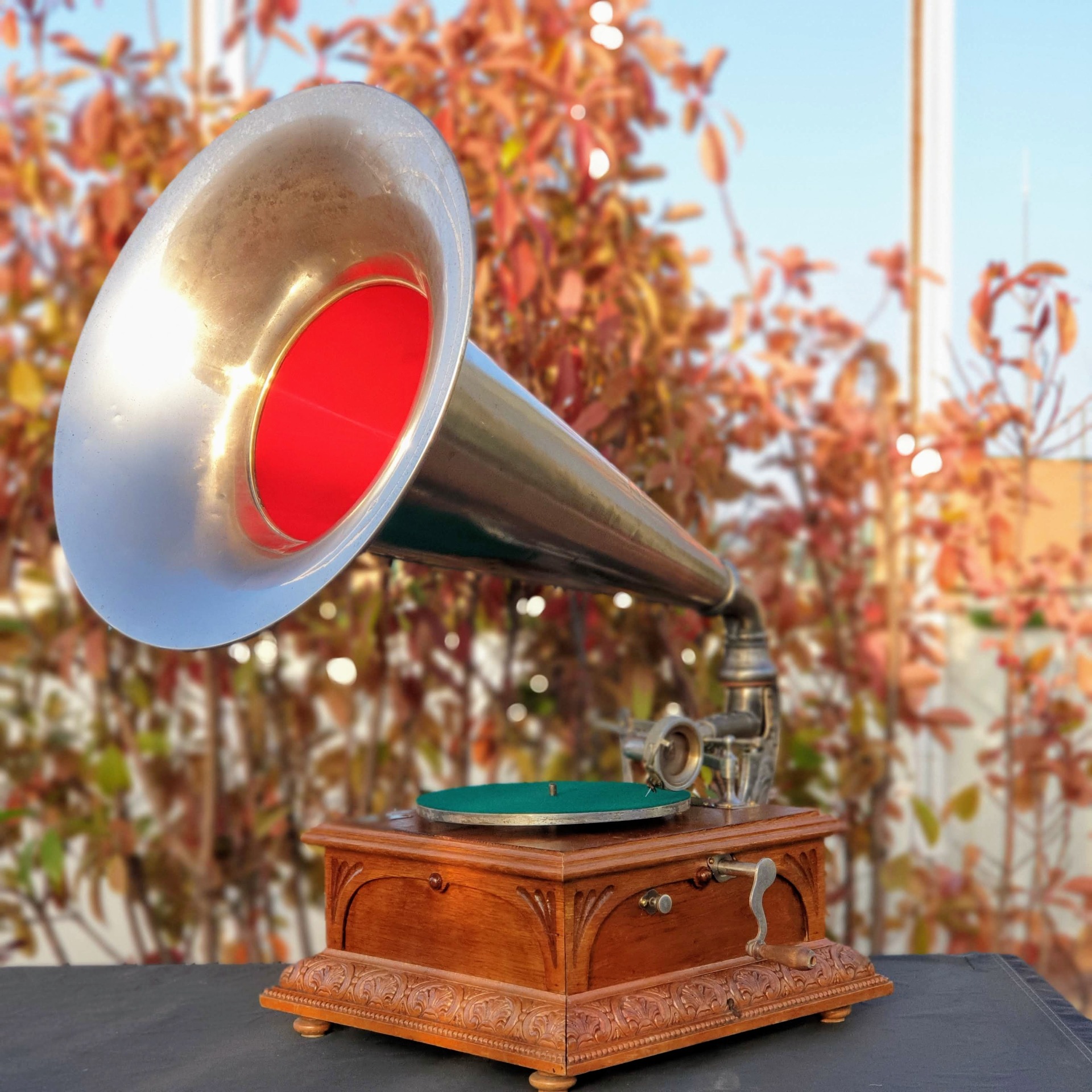 Coin op gramophone